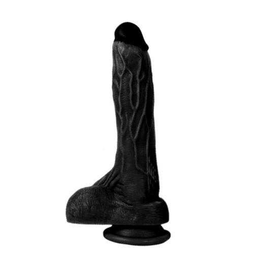 20,5 cm Gerçekçi Silikon Vantuzlu Zenci Penis – Holy Dragon – SM-10030