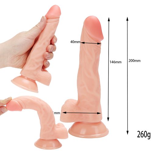 Evatoy Jaydon 20 Cm Vantuzlu Realistik Dildo Penis