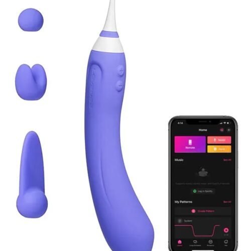 Lovense Hyphy Telefon Kontrollü G Spot, Klitoris ve Göğüs Ucu Uyarıcılı Vibratör – LVHYP