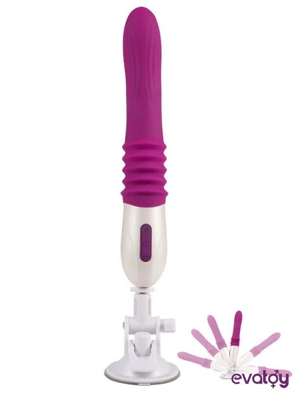 Evatoy Vantuzlu İleri Geri Hareketli Şarjlı Dizayn Vibratör