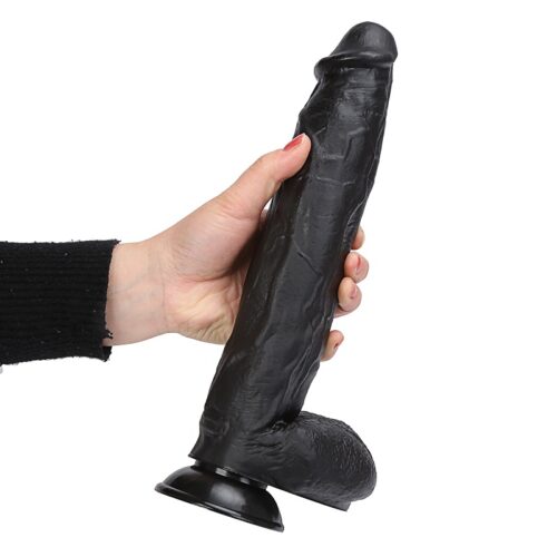 31 cm Siyah Büyük Boy Realistik Vantuzlu Dildo Penis – XM273S
