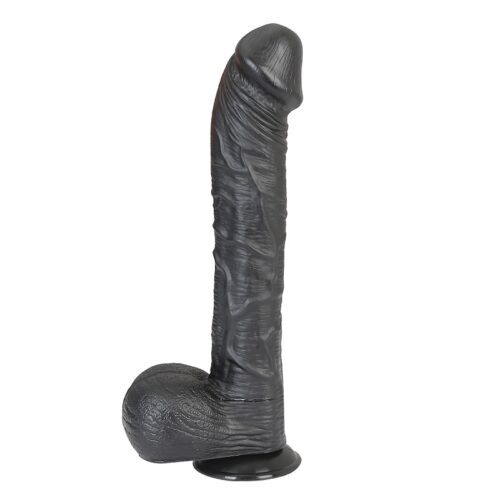 33 cm Siyah Dev Realistik Dildo Penis – XM238S