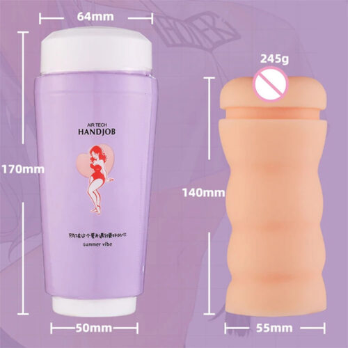 Pocket Pussy Milk Tea Erkek Cup Vajina Mastürbatör – SV688