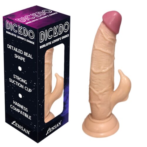 Dickdo Gerçekçi Klitoris Uyarıcılı Dildo Penis 20cm – SM-7231