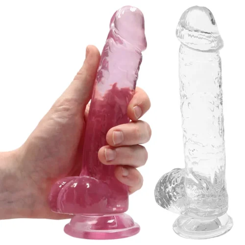 Evatoy Flawless Clear 17 Cm Şeffaf Gerçekçi Dildo