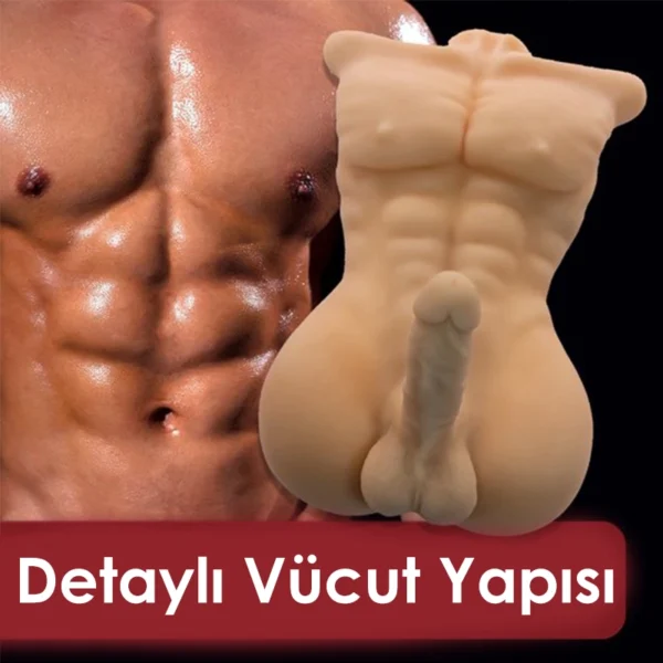 Casanova 18 Cm Penisli Gerçekçi Erkek Vücut - Görsel 6