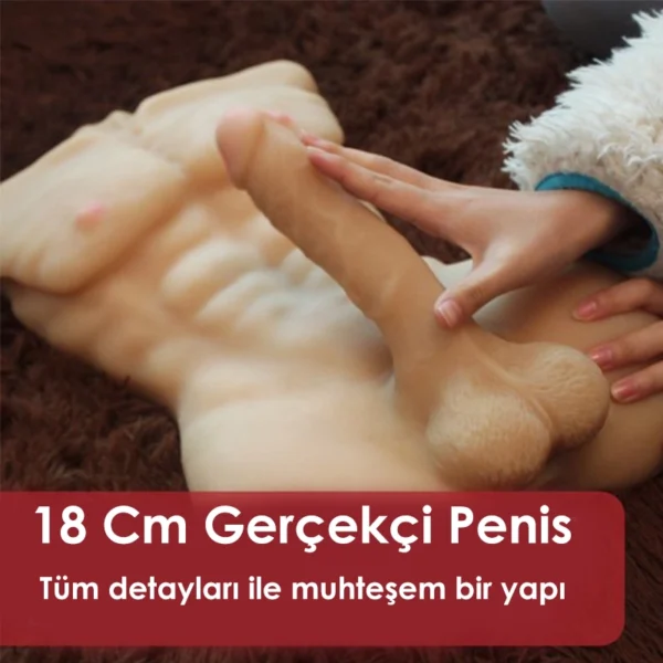Casanova 18 Cm Penisli Gerçekçi Erkek Vücut - Görsel 5
