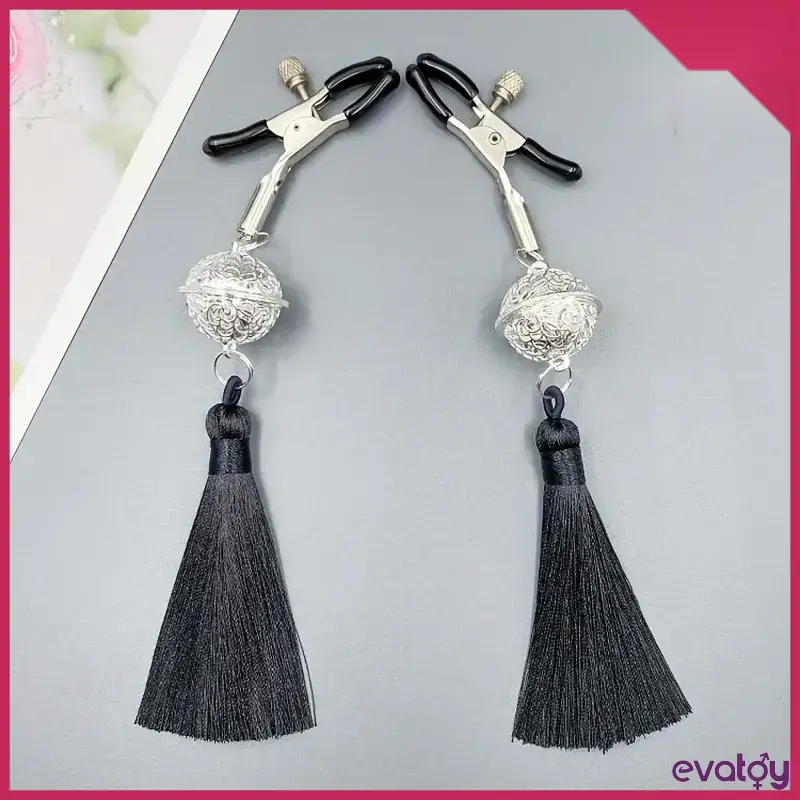 Evatoy Püsküllü Ayarlı Unisex Meme Kelepçeleri