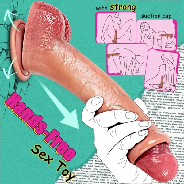 Evatoy Satisfaction Kenja Çift Katmanlı Ultra Gerçekçi Dildo - Görsel 2