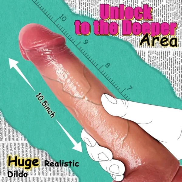 Evatoy Satisfaction Kenja Çift Katmanlı Ultra Gerçekçi Dildo - Görsel 5