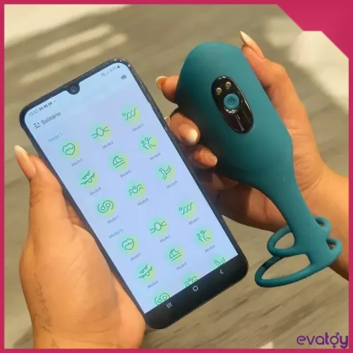 Glans Telefon Kontrollü Mastürbatör ve Penis Halkası