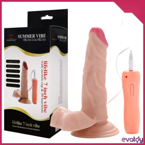 Life Like 18 Cm 360° Oynar Başlı Titreşimli Vibratör