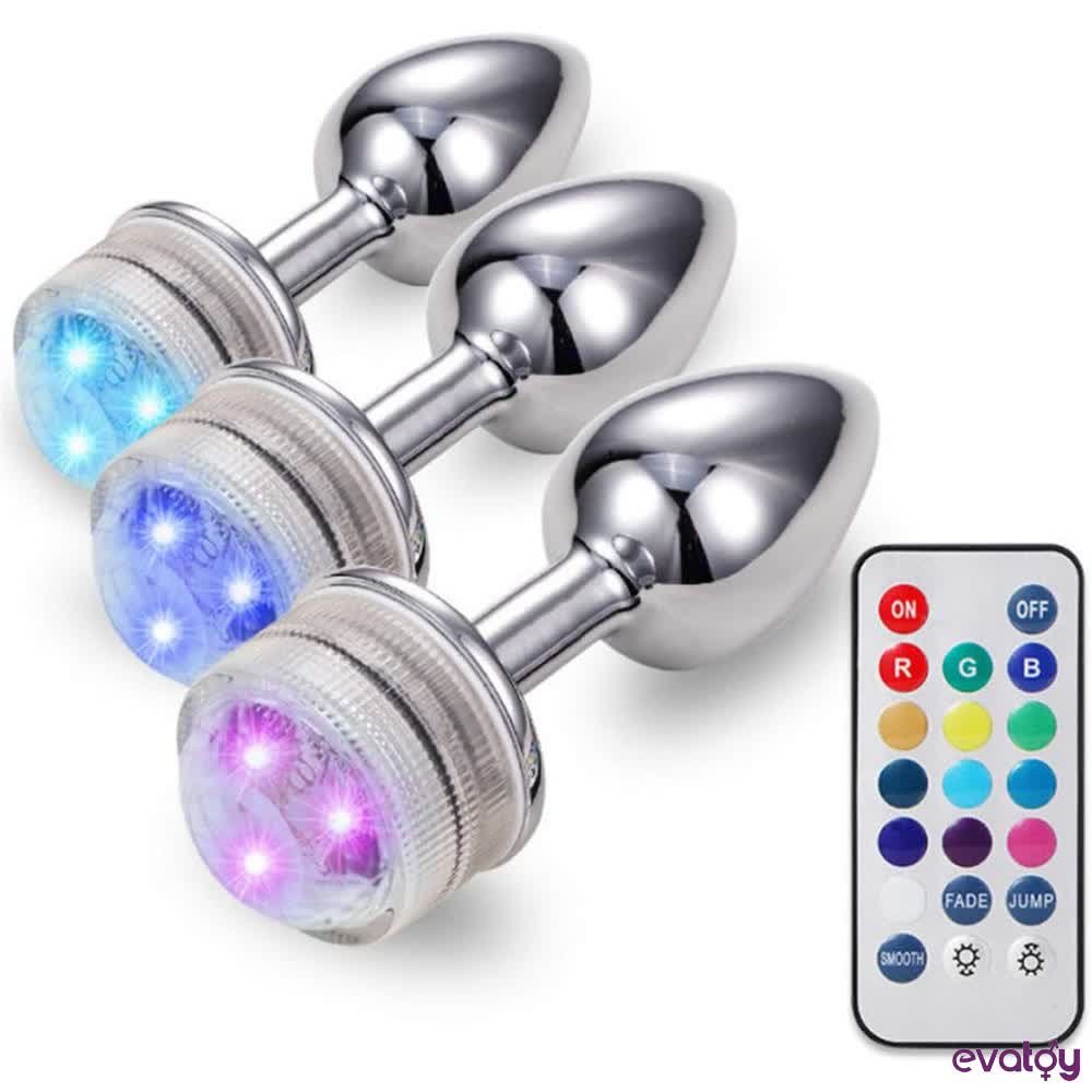 Evatoy Paslanmaz Çelik Led Işık Büyük Boy Anal Plug