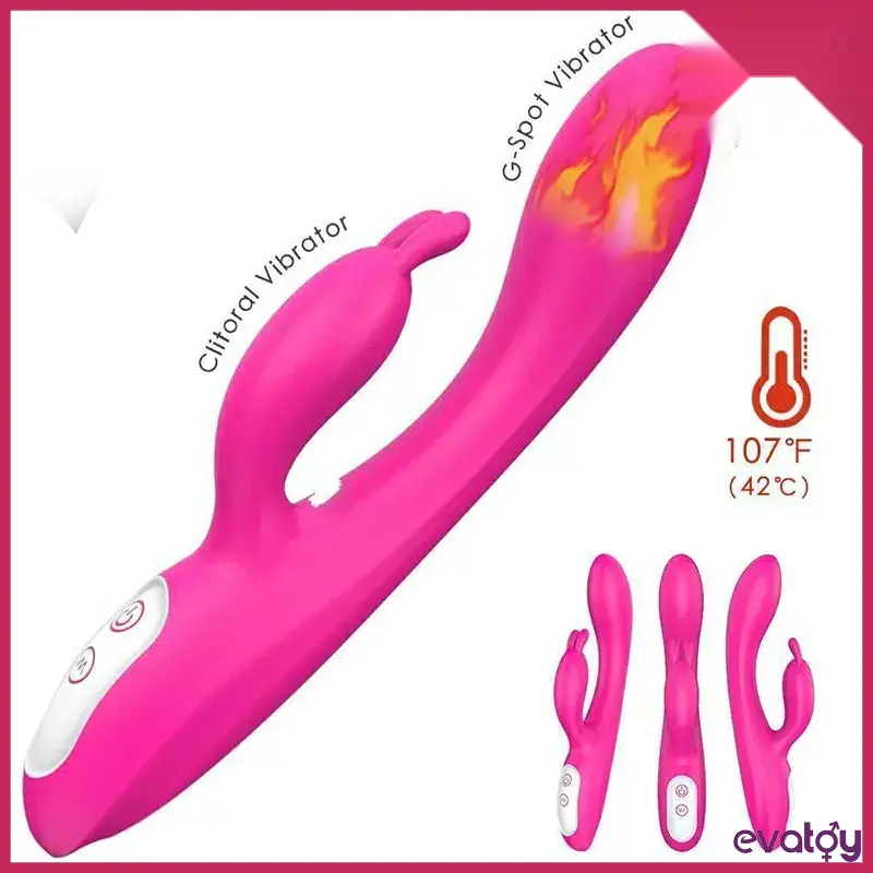 S-Hande Naughty Isıtmalı Çift Motor Tavşan Vibratör