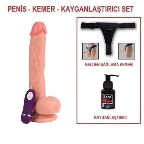 Evatoy 26 cm Gerçekçi Titreşimli Dildo Vibratör Penis – Optimus