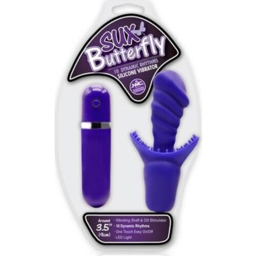 Sux Butterfly Klitoral Uyarıcılı Silikon Vibratör Model2 – SM9022