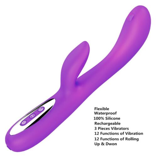 3 Ayrı Titreşim Noktalı USB Şarjlı Klitoral Lux Vibratör – SV014