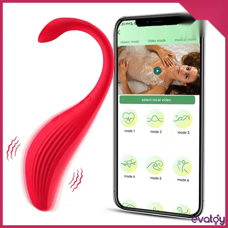 ToyzFa Swan Çiftler için Telefon Kontrollü Vibratör