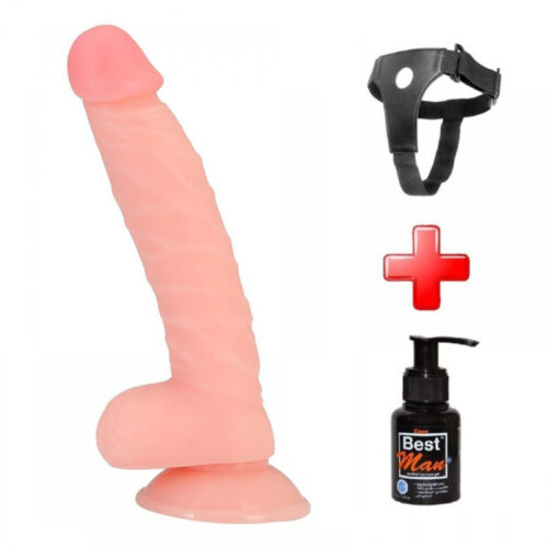 21cm Belden Bağlamalı Realistik Vantuzlu Dildo Penis – XM223B