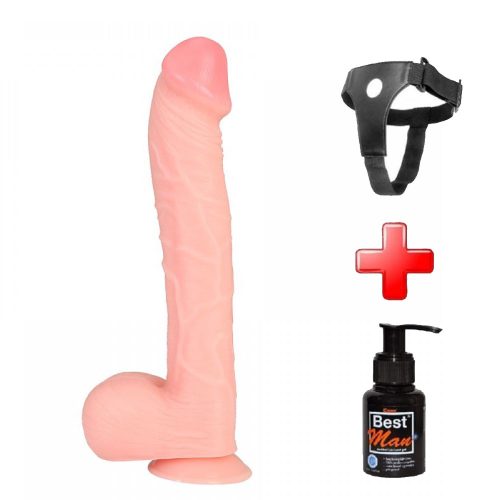 Evatoy 33 cm. Belden Bağlamalı Realistik Dildo Penis