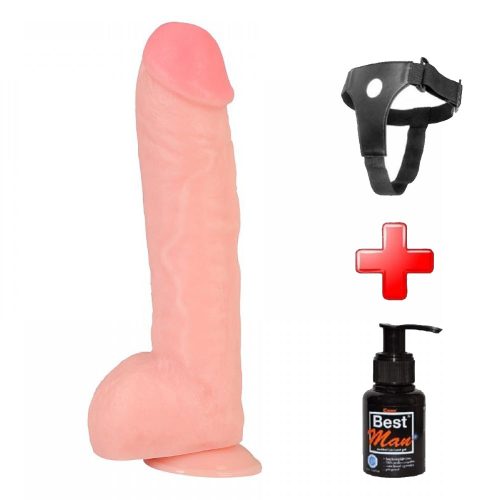 Evatoy 31 cm. Belden Bağlamalı  Realistik Dildo Penis