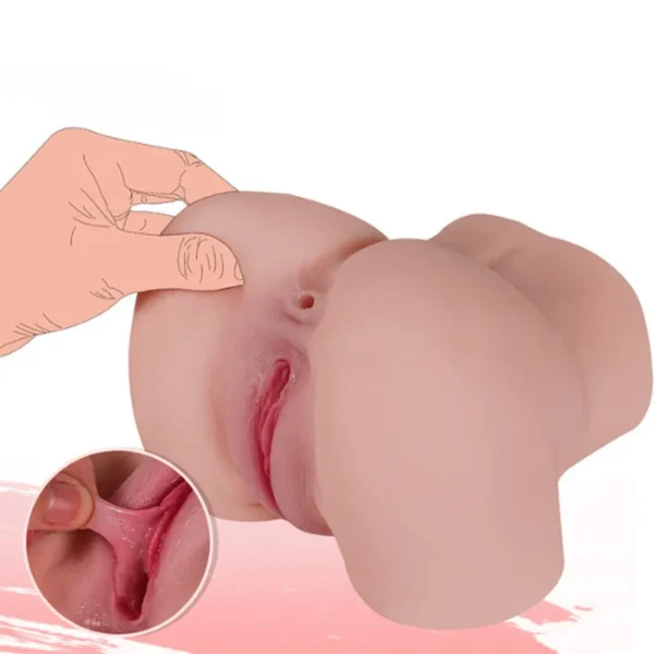 Yasha 2 Kg Titreşimli Anal ve Vajinal Kalça Mastürbatör - Görsel 4