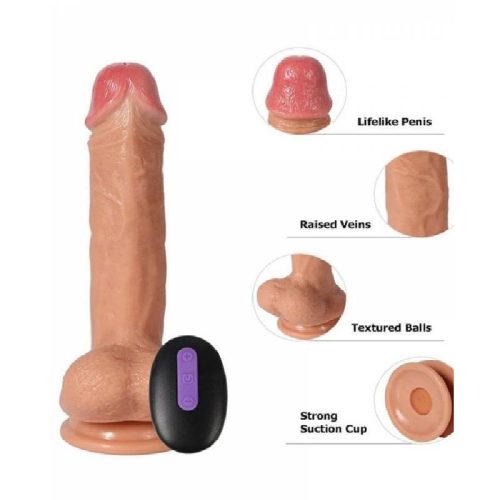 Evatoy Amber Uzaktan Kumandalı Şarjlı Realistik Dildo 21 cm